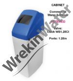 Commercial <font color=red>METERED</font> <b>SWAN CABINET</b> Clack WS1.25Cl Water Softeners - 1.25in Ports